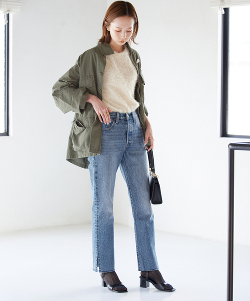 SLOBE IENA(スローブイエナ)の「【ROTHCO/ロスコ】 BDU SHIRTS ブルゾン(ミリタリージャケット・レディース・ブラック/カーキ・FREE)」の6枚目の写真