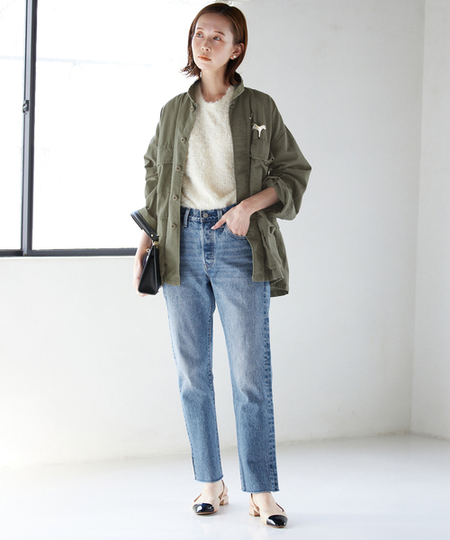 SLOBE IENA(スローブイエナ)の「【ROTHCO/ロスコ】 BDU SHIRTS ブルゾン(ミリタリージャケット・レディース・ブラック/カーキ・FREE)」の8枚目の写真