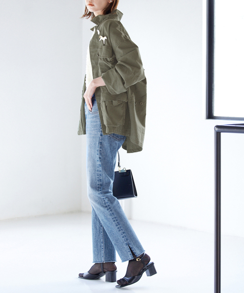 SLOBE IENA(スローブイエナ)の「【ROTHCO/ロスコ】 BDU SHIRTS ブルゾン(ミリタリージャケット・レディース・ブラック/カーキ・FREE)」の9枚目の写真
