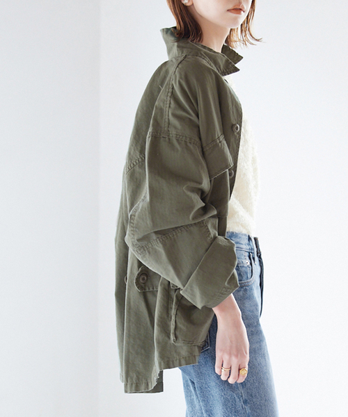 SLOBE IENA(スローブイエナ)の「【ROTHCO/ロスコ】 BDU SHIRTS ブルゾン(ミリタリージャケット・レディース・ブラック/カーキ・FREE)」の10枚目の写真