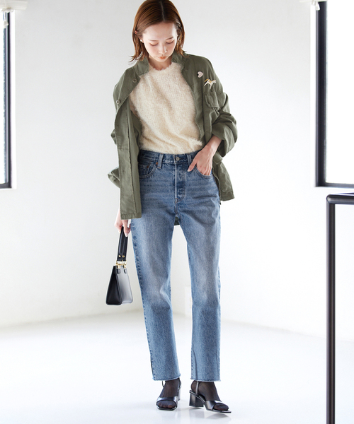 SLOBE IENA(スローブイエナ)の「【ROTHCO/ロスコ】 BDU SHIRTS ブルゾン(ミリタリージャケット・レディース・ブラック/カーキ・FREE)」の12枚目の写真