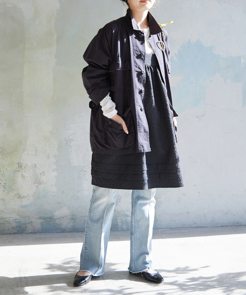 SLOBE IENA(スローブイエナ)の「【ROTHCO/ロスコ】 BDU SHIRTS ブルゾン(ミリタリージャケット・レディース・ブラック/カーキ・FREE)」の14枚目の写真