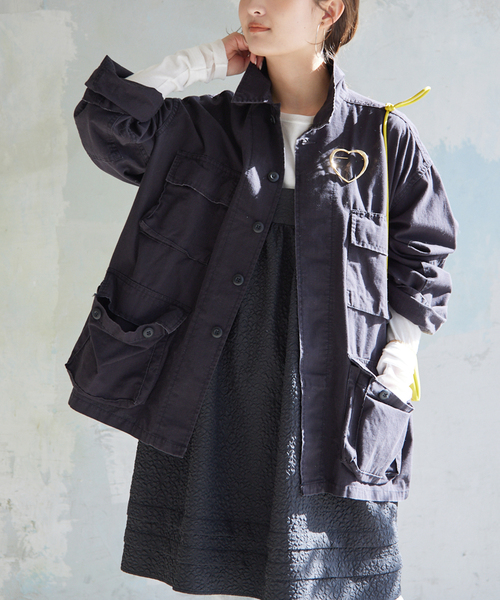 SLOBE IENA(スローブイエナ)の「【ROTHCO/ロスコ】 BDU SHIRTS ブルゾン(ミリタリージャケット・レディース・ブラック/カーキ・FREE)」の22枚目の写真
