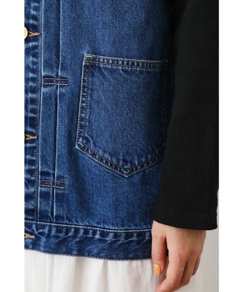 RODEO CROWNS WIDE BOWL(ロデオクラウンズワイドボウル)の「VINTAGE LIKE DENIM ベスト(ベスト・レディース・ブラック/ブルー・FREE)」の11枚目の写真