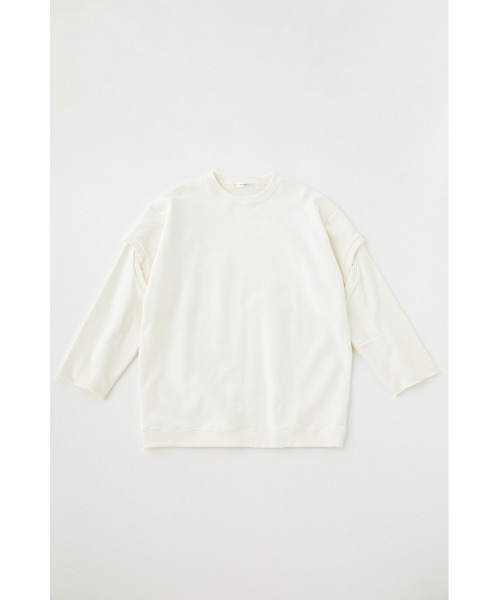 MOUSSY（マウジー）の「OPEN SLEEVE スウェット（スウェット・レディース・ライトブラック/杢グレー/オフホワイト/ライトグリーン・FREE）」の2枚目の写真