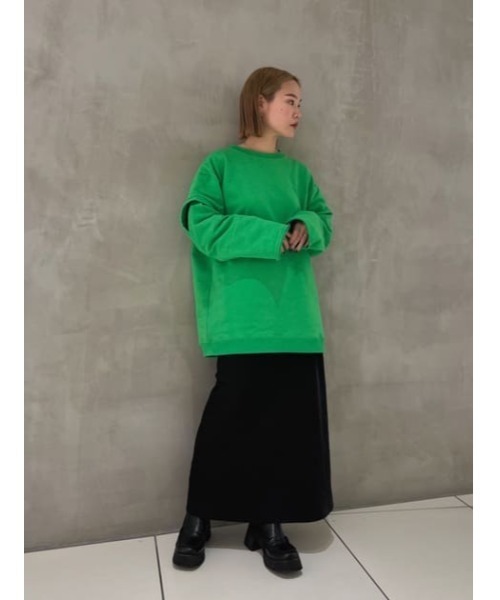 MOUSSY（マウジー）の「OPEN SLEEVE スウェット（スウェット）」 - WEAR