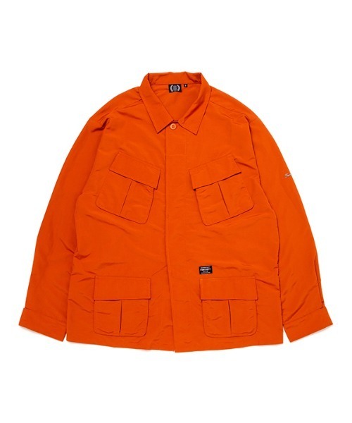 430(フォーサーティ)の「【430】NYLON BDU JACKET WO/EMB(カバーオール・メンズ・カーキ/ブラック/オレンジ・3/2/1)」の3枚目の写真