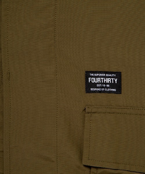 430(フォーサーティ)の「【430】NYLON BDU JACKET WO/EMB(カバーオール・メンズ・カーキ/ブラック/オレンジ・3/2/1)」の13枚目の写真