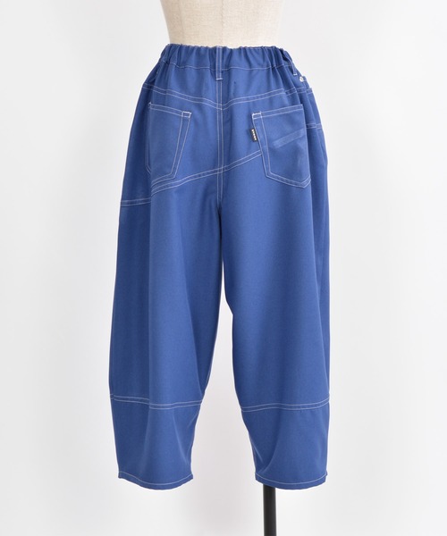 gomme（ゴム）の「Ｐツイル　切替カーブパンツ（その他パンツ・レディース・ブラック/ブルー/チャコールグレー・MEDIUM）」の15枚目の写真