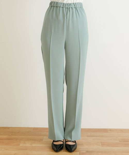 URBAN RESEARCH（アーバンリサーチ）の「センタープレスイージーパンツ（その他パンツ・レディース・ブルー系その他/ネイビー/オフホワイト・38/36）」の4枚目の写真