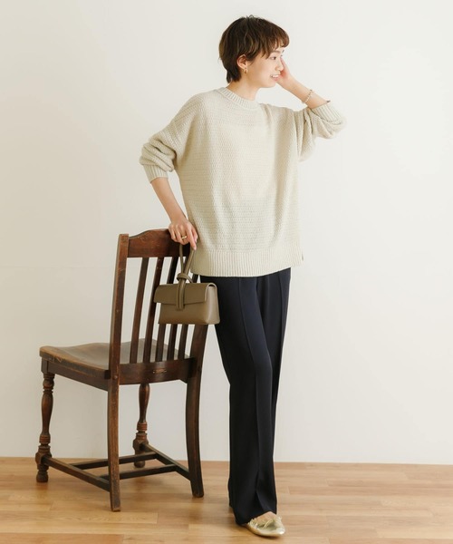 URBAN RESEARCH（アーバンリサーチ）の「センタープレスイージーパンツ（その他パンツ・レディース・ブルー系その他/ネイビー/オフホワイト・38/36）」の17枚目の写真