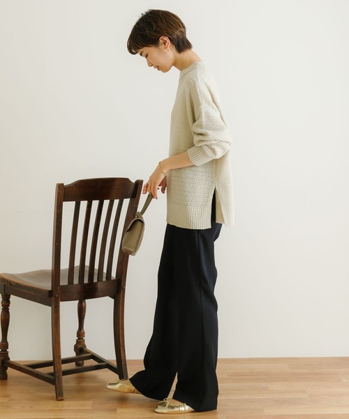 URBAN RESEARCH（アーバンリサーチ）の「センタープレスイージーパンツ（その他パンツ・レディース・ブルー系その他/ネイビー/オフホワイト・38/36）」の19枚目の写真