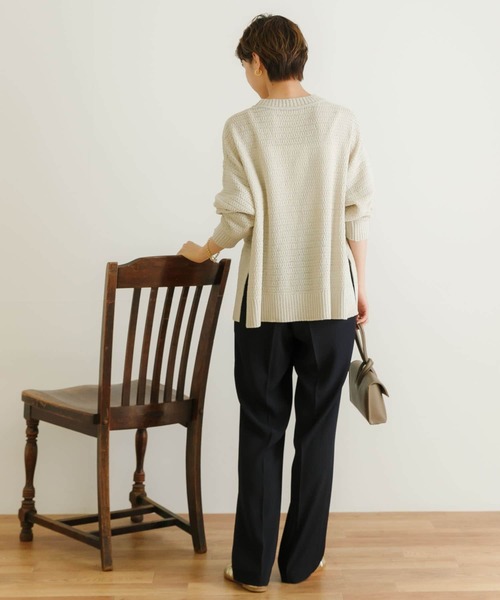 URBAN RESEARCH（アーバンリサーチ）の「センタープレスイージーパンツ（その他パンツ・レディース・ブルー系その他/ネイビー/オフホワイト・38/36）」の20枚目の写真