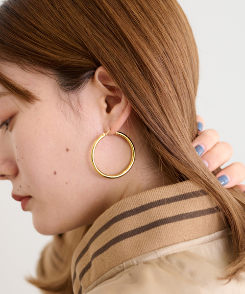 セール】【ThreeL/スリール】フープピアス（中）（ピアス（両耳用 