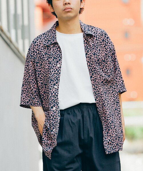 JOURNAL STANDARD relumeレオパードノーカラージャケット JOURNAL STANDARD relume｜リネンミックスノーカラージャケット