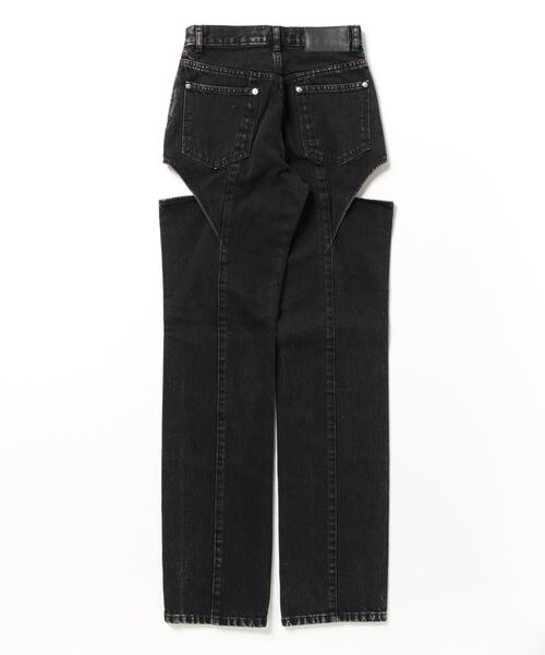 パンツ JLS WASHED DENIM HOLLOWED OUT PANTS 2C022-0323-36_BLACK_c3afd669-