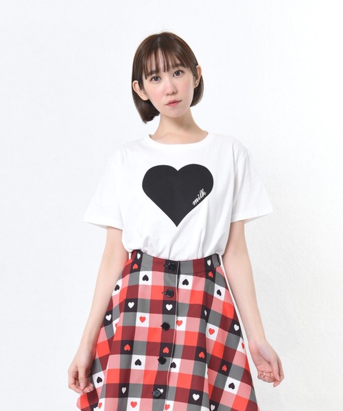 MILK(ミルク)の「Plump Heart Tシャツ(Tシャツ/カットソー・レディース・A/B/C/D・FREE)」の2枚目の写真