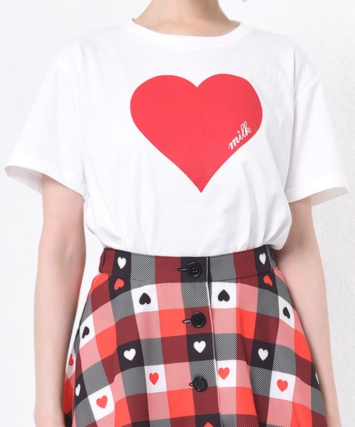 MILK(ミルク)の「Plump Heart Tシャツ(Tシャツ/カットソー・レディース・A/B/C/D・FREE)」の16枚目の写真
