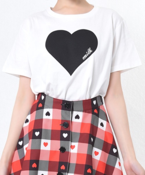 MILK(ミルク)の「Plump Heart Tシャツ(Tシャツ/カットソー・レディース・A/B/C/D・FREE)」の14枚目の写真