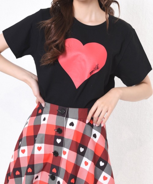 MILK(ミルク)の「Plump Heart Tシャツ(Tシャツ/カットソー・レディース・A/B/C/D・FREE)」の19枚目の写真