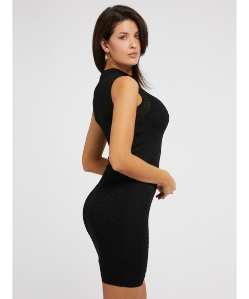 Guess（ゲス）の「Paula Logo Knit Mini Dress ワンピース ドレス（ワンピース・レディース・ブラック/ベージュ/ライトピンク・MEDIUM/SMALL/X-SMALL）」の10枚目の写真