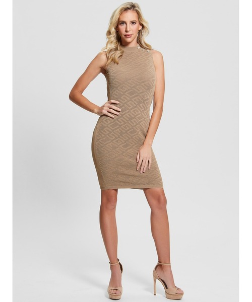 Guess（ゲス）の「Paula Logo Knit Mini Dress ワンピース ドレス（ワンピース・レディース・ブラック/ベージュ/ライトピンク・MEDIUM/SMALL/X-SMALL）」の13枚目の写真