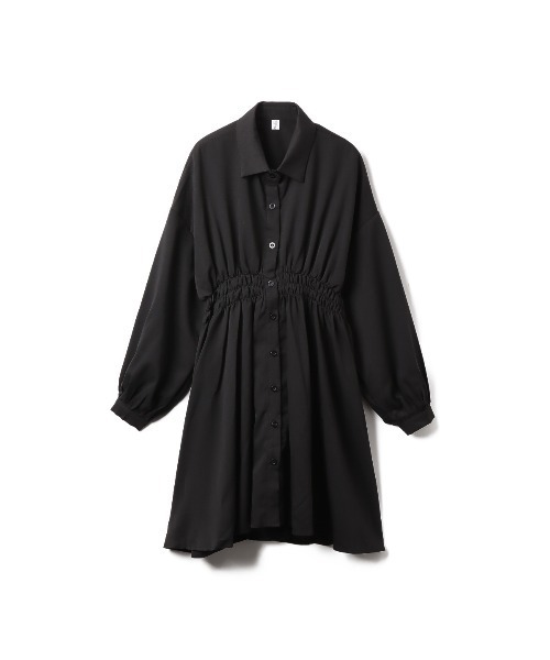 Miniministore(ミニミニストア)の「ボリュームスリーブ チュニック シャツワンピース(シャツワンピース・レディース・ブラック/ホワイト・M/L)」の15枚目の写真