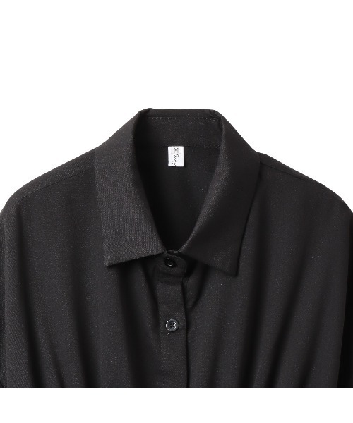 Miniministore(ミニミニストア)の「ボリュームスリーブ チュニック シャツワンピース(シャツワンピース・レディース・ブラック/ホワイト・M/L)」の17枚目の写真