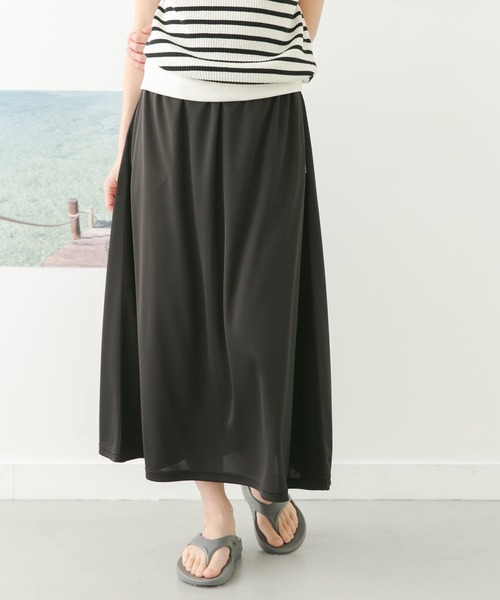 URBAN RESEARCH DOORS（アーバンリサーチドアーズ）の「『セットアップ対応』add fabrics イージースカート（スカート・レディース・ブラック/ネイビー/ミント・MEDIUM）」の15枚目の写真