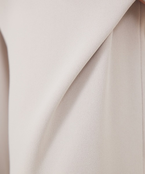 qualite（カリテ）の「【セットアップ対応】ダブルクロスパンツ（スラックス・レディース・ブラック/ベージュ・40/38/36/34）」の13枚目の写真