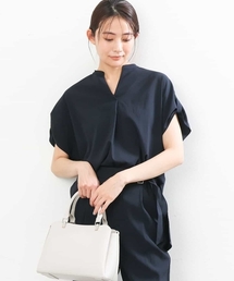 MK MICHEL KLEIN | スキッパーデザインブラウス/洗える(シャツ/ブラウス)