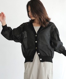 Bou Jeloud | シアーニットコンビカーディガン(カーディガン/ボレロ)