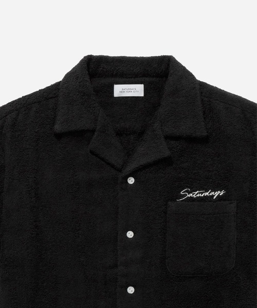 （美品）Saturdays NYC ウィンドプルオーバーシャツ　S Saturdays NYC シャツ Dot Open Collar S/S Shirt メンズ