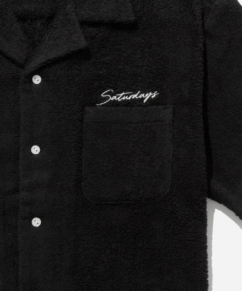 Saturdays NYC（サタデーズ ニューヨークシティ ）の「Pile Open Collar S/S Shirt（シャツ/ブラウス・メンズ・ブラック・L/M/XL）」の12枚目の写真