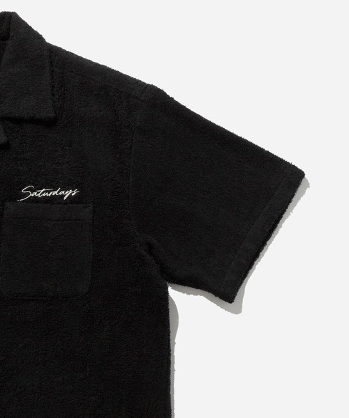 Saturdays NYC（サタデーズ ニューヨークシティ ）の「Pile Open Collar S/S Shirt（シャツ/ブラウス・メンズ・ブラック・L/M/XL）」の6枚目の写真
