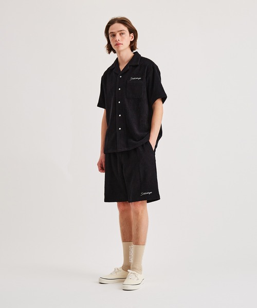 Saturdays NYC（サタデーズ ニューヨークシティ ）の「Pile Open Collar S/S Shirt（シャツ/ブラウス・メンズ・ブラック・L/M/XL）」の13枚目の写真
