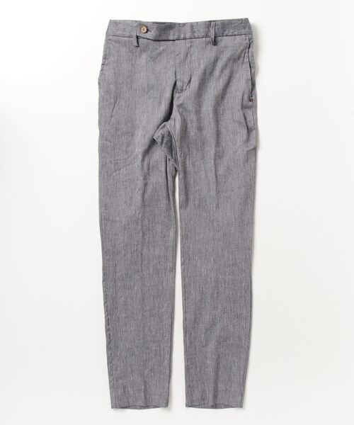 ENTRE AMIS(アントレ アミ)の「ENTRE AMIS/アントレ アミ/ノープリーツスリムリネンパンツ(2404)(その他パンツ・メンズ・ブラウン/ブルー・32/34/36/30)」の2枚目の写真