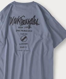 24SS 新色追加【(What it isNt) ART BY MARK GONZALES/ワットイットイズント マークゴンザレス】バックプリントグラフィックTシャツ/ワンポイント/オーバーサイズ