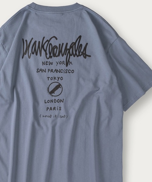 (What it isNt)ART BY MARKGONZALES(ワットイットイズント)の「24SS 新色追加【(What it isNt) ART BY MARK GONZALES/ワットイットイズント マークゴンザレス】バックプリントグラフィックTシャツ/ワンポイント/オーバーサイズ(Tシャツ/カットソー・メンズ・ブラック/ホワイト/ベージュ/ブルー/グリーン/ホワイト系その他2/ホワイト系その他/ブラック系その他/ブラック系その他2/カーキ/ネイビー/グレイッシュベージュ・M/L/XL)」の12枚目の写真