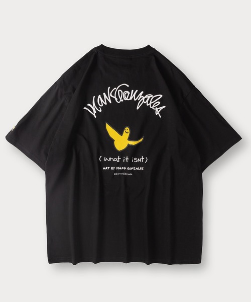 (What it isNt)ART BY MARKGONZALES(ワットイットイズント)の「24SS 新色追加【(What it isNt) ART BY MARK GONZALES/ワットイットイズント マークゴンザレス】バックプリントグラフィックTシャツ/ワンポイント/オーバーサイズ(Tシャツ/カットソー・メンズ・ブラック/ホワイト/ベージュ/ブルー/グリーン/ホワイト系その他2/ホワイト系その他/ブラック系その他/ブラック系その他2/カーキ/ネイビー/グレイッシュベージュ・M/L/XL)」の22枚目の写真
