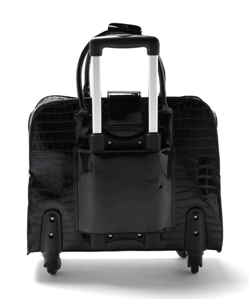 Three Four Time(スリーフォータイム)の「4輪型押しレトロキャリーバッグ(スーツケース/キャリーバッグ・レディース・ブラック・FREE)」の9枚目の写真