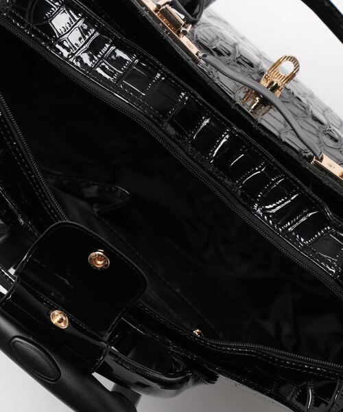 Three Four Time(スリーフォータイム)の「4輪型押しレトロキャリーバッグ(スーツケース/キャリーバッグ・レディース・ブラック・FREE)」の15枚目の写真