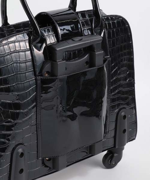 Three Four Time(スリーフォータイム)の「4輪型押しレトロキャリーバッグ(スーツケース/キャリーバッグ・レディース・ブラック・FREE)」の14枚目の写真