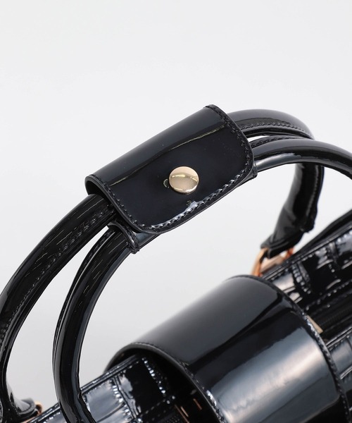 Three Four Time(スリーフォータイム)の「4輪型押しレトロキャリーバッグ(スーツケース/キャリーバッグ・レディース・ブラック・FREE)」の4枚目の写真