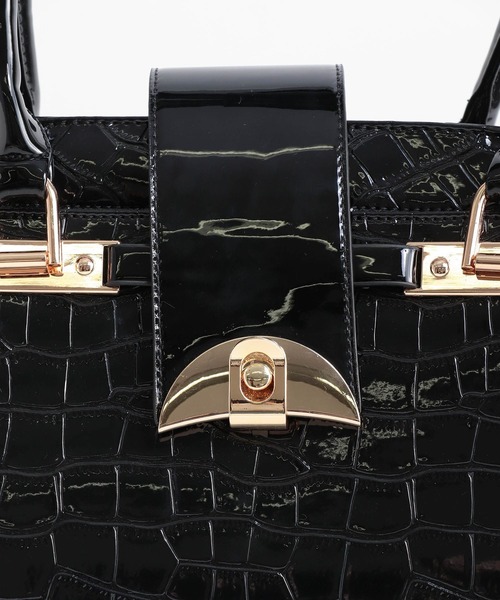 Three Four Time(スリーフォータイム)の「4輪型押しレトロキャリーバッグ(スーツケース/キャリーバッグ・レディース・ブラック・FREE)」の7枚目の写真