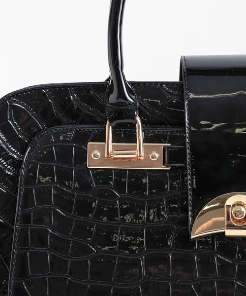 Three Four Time(スリーフォータイム)の「4輪型押しレトロキャリーバッグ(スーツケース/キャリーバッグ・レディース・ブラック・FREE)」の11枚目の写真