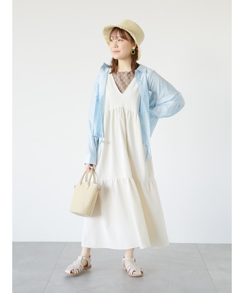 ehka sopo（エヘカソポ）の「バックリボンノースリーブワンピース（ワンピース・レディース・ブラック/グリーン/キナリ・F）」の18枚目の写真