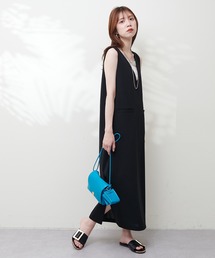 natural couture | カットジョーゼット2wayジップジャンスカ(ジャンパースカート)