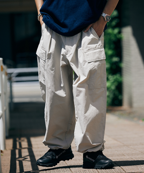 JOURNAL STANDARD(ジャーナルスタンダード)の「コットンナイロン オーバーテック 6ポケット パンツ(カーゴパンツ・メンズ・ブラック/ブルー系その他/ベージュ・MEDIUM/LARGE)」の15枚目の写真