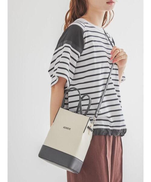 AMERICAN HOLIC（アメリカンホリック）の「2Wayロゴキャンバスショルダーバッグ（ショルダーバッグ・レディース・ベージュ/ブラック・FREE）」の13枚目の写真